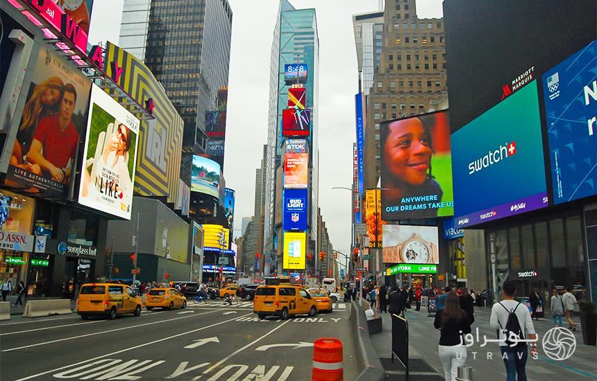 Attractive Times Square billboards